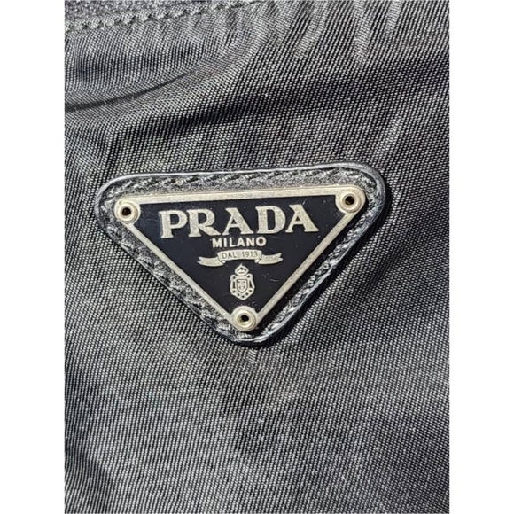 Authentic PRADA Vintage Tessuto Nylon Vela Cinch Backpack Black - Picture 8 of 13